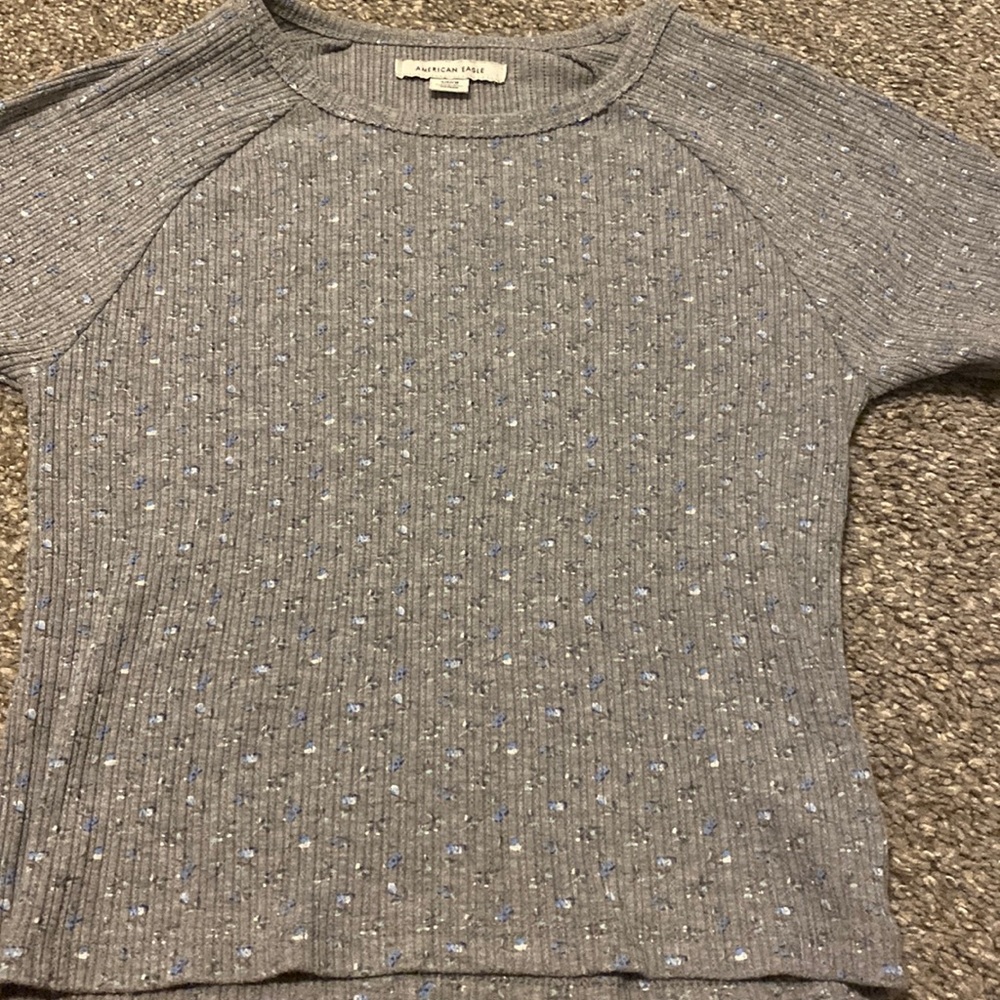Grey American Eagle Womens Small Shirt